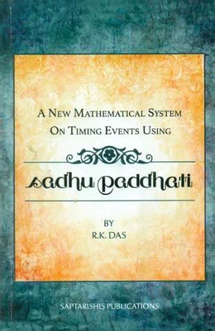 A New Mathematical System on Timing Events Using Sadhu Paddhati Buy ...