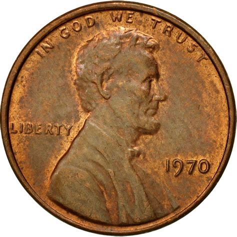One Cent 1970 Lincoln Memorial, Coin from United States - Online Coin Club