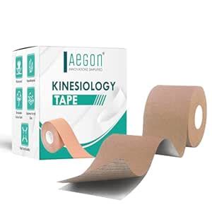 Buy Aegon Waterproof Kinesiology Tape 5 Metres Breathable Athletic ...