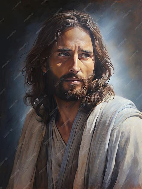 Premium Photo | Beautiful portrait of Jesus Christ of Nazareth God ...