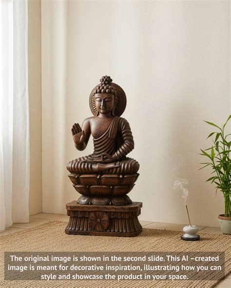 Handcrafted Wooden Buddha Statues - Icons of Peace & Precision ...