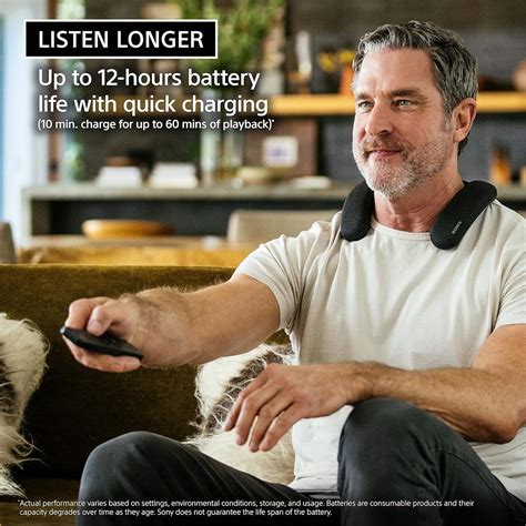 Sony BRAVIA Theater U Wireless Wearable TV Speaker with Dolby Atmos