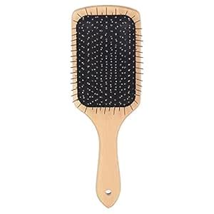 Buy ZemGlam Wooden Paddle Hair Brush with Ball Tip Bristles For ...