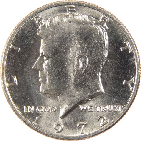 1972 Kennedy Half Dollar Uncirculated Clad 50c Coin