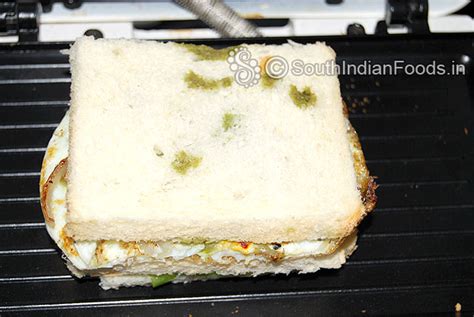 Grilled vegetable egg sandwich-How to make-Step by step photos-Easy ...