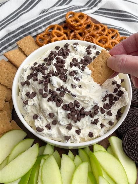 Cream Cheese Chocolate Chip Dip - Midwestern HomeLife