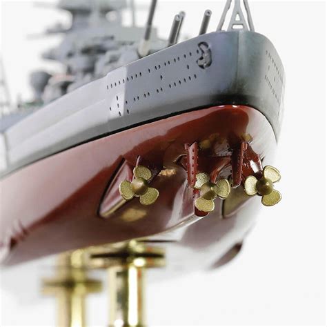 Bismarck Battleship 1/700 Die Cast Model - Full Hull Display Battle of the Denmark Strait, May ...