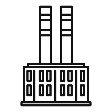 水力発電リサイクル工場アイコン白い背景に分離された Web デザインのための概要水力発電リサイクル工場ベクトル アイコン | Premium ...