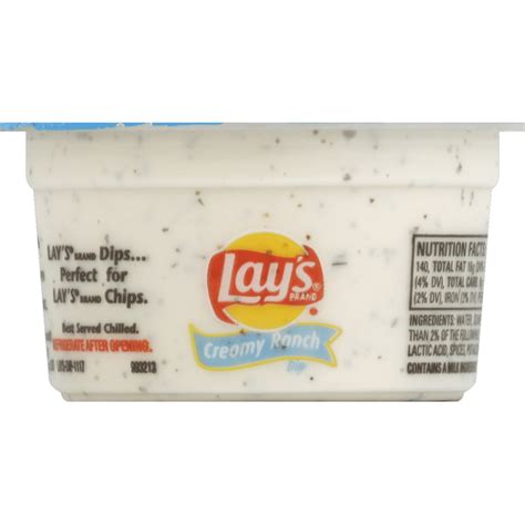 Lay's Dip, Creamy Ranch (3.7 oz) Delivery or Pickup Near Me - Instacart