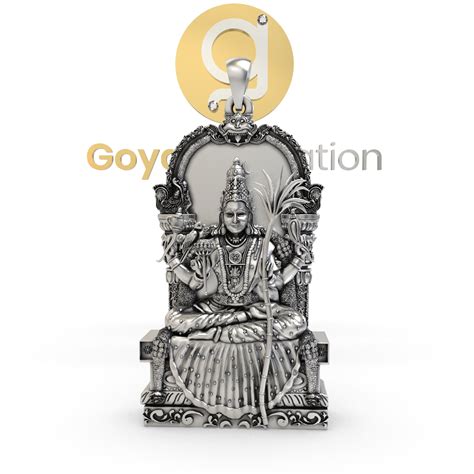 925 Silver Kamatchi Amman Pendant – Goyani