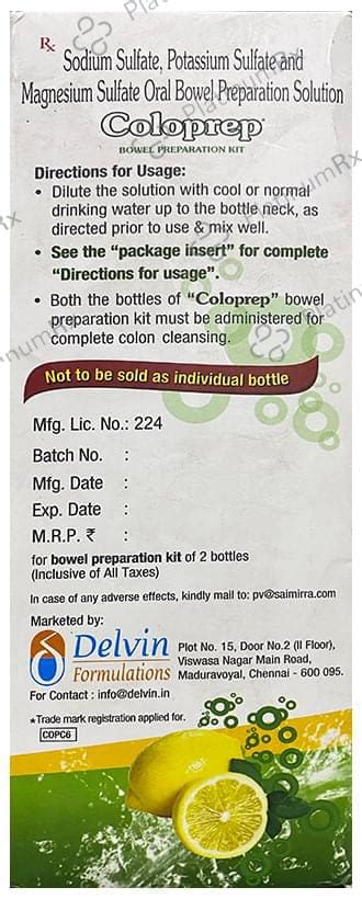 Coloprep Bowel | Uses, Price & Dosage