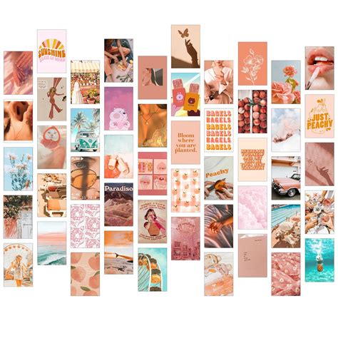 Paper9store Pack Of 50 Aesthetic Wall Collage Kit - 4×6 Inches Self ...