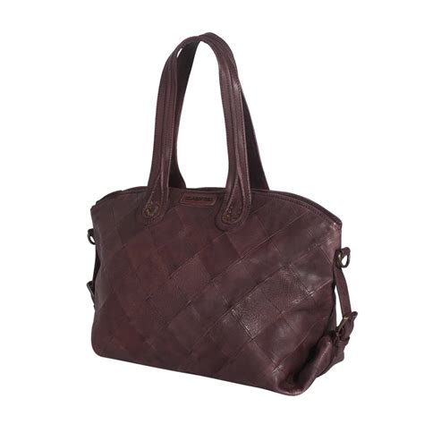 Cannes Diamond Large Bowler Bag – Classicuir