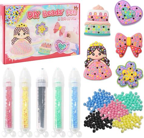 Amazon.com: dgfroy Bead Art Kits for Kids, Kids Painting Kits 5-8,Beads ...