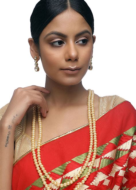 Get Pearl Neckpiece with Studs at ₹ 2499 | LBB Shop