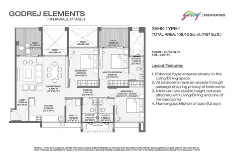 Godrej Elements Floor Plans | Hinjewadi Phase 1, Pune