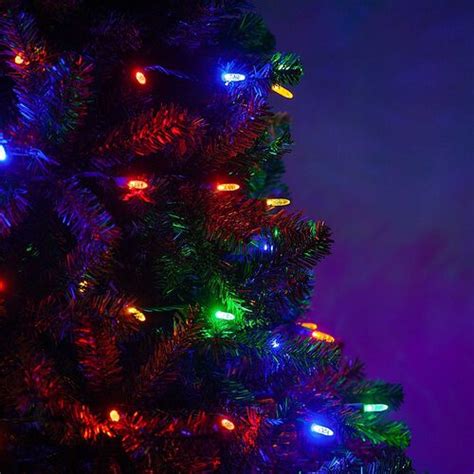 LED Mini String Lights, Multicolor, Green Wire - Yard Envy