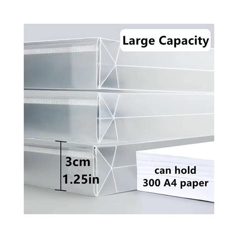 11 Pack Clear Plastic Envelope with Snap Closure, A4 | Ubuy India