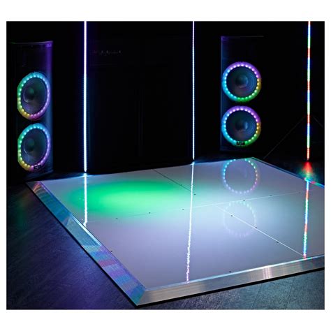 2m x 2m Portable Dance Floor by Gear4music, White Finish at Gear4music
