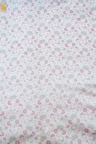 Handloom Banarasi Tanchoi Silk Parizaad Fabric – Khinkhwab