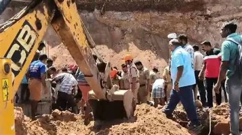 Hill collapses during national highway construction; 18-year-old ...