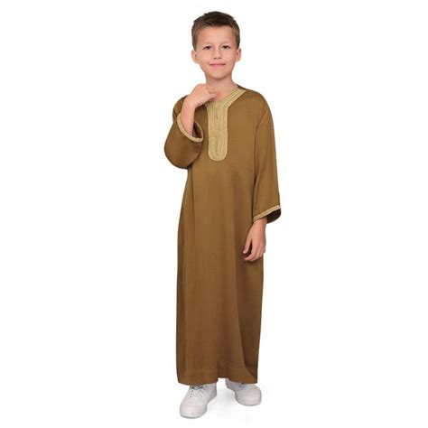 Firas Moroccan Gold Boys Thobe – Mashroo