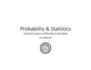 Lecture 4 02082023 - Probability & Statistics Basics of Probability ...