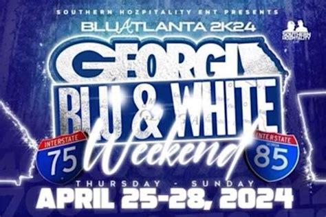 BLU ATLANTA 2K24: GEORGIA BLU & WHITE WEEKEND, 25 April to 28 April ...