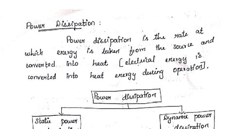 Power Dissipation Notes - VLSI: Static & Dynamic Analysis - Studocu