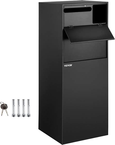 Buy VEVOR Mail Package Drop Box, 19" x 19" x 48" Package Parcel Box ...