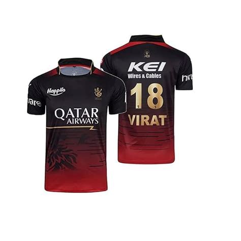 Buy IPL Sports Cricket RCB Team Official New Virat 18 Jersey 2024 (Kid ...