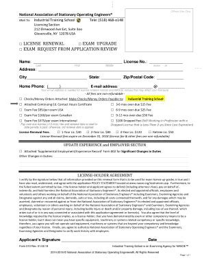 Fillable Online National Association of Stationary Operating Engineers ...