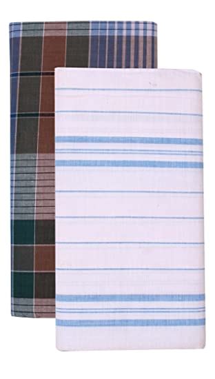 Tt Men's Cotton Lungies (Multi-Coloured, Set of 2, 2 meters) : Amazon ...