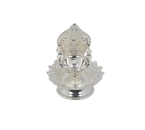Buy Adinky Pure Silver Lotus Kamakshi Diya|Deepam|Deepak|Traditional ...
