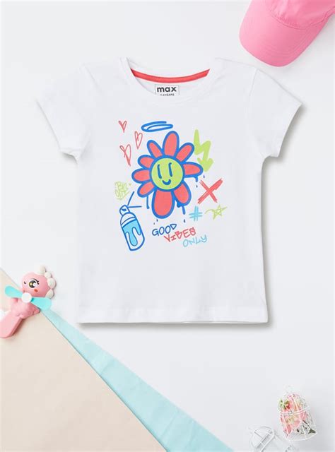 Buy Girls Graphic Printed T-shirt Online at just Rs. 169.0 ...