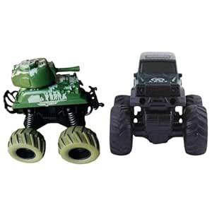 Buy X1 FAST Hand Push Mini Military Tank and Hand Friction/Mini Monster ...