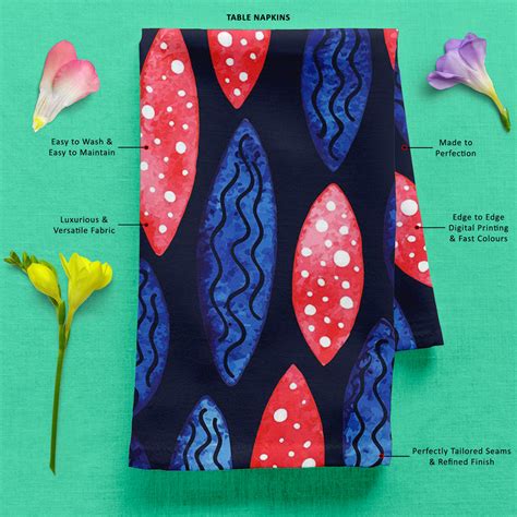 Spots & Waves D2 Table Napkin – ArtzFolio.com