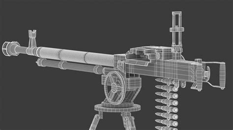 DShK Heavy Machine Gun 3D model | CGTrader