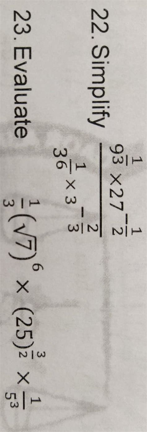 23. Evaluate and please give step by step explaination - Brainly.in
