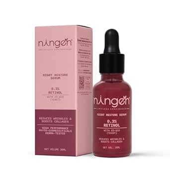 Ningen Night Restore Serum Advanced 0.3% Retinol & Co-enzyme Q10 Anti ...