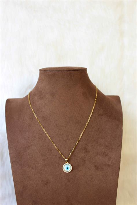 Round Evil Eye Chain – Nekhi India