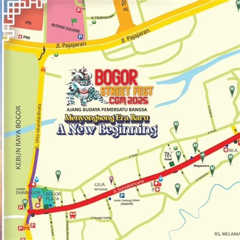 Suryakencana Bogor | Peta Rute BSF - CGM 2025! Jangan lewatkan festival budaya terbesar di Bogor ...