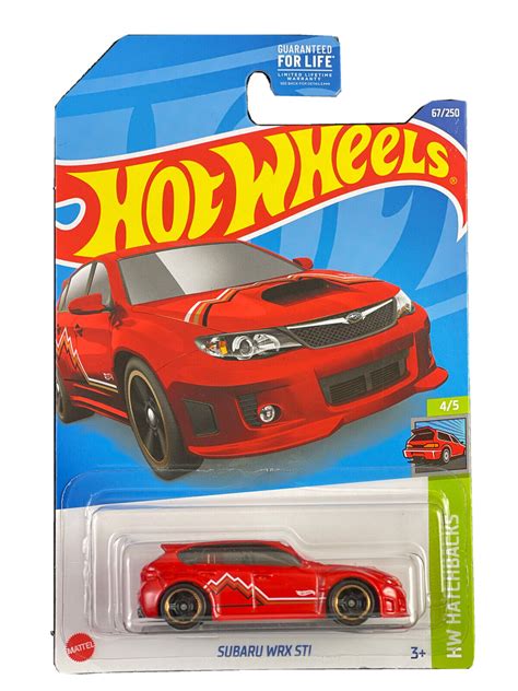 Hot Wheels HW Hatchbacks 4/5 Subaru WRX STi (Red) - Japanese Card ...