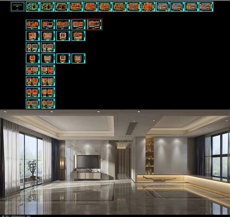 297平现代中式别墅客厅装修效果图2014图片_太平洋家居网图库