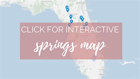 Springs In Florida Map