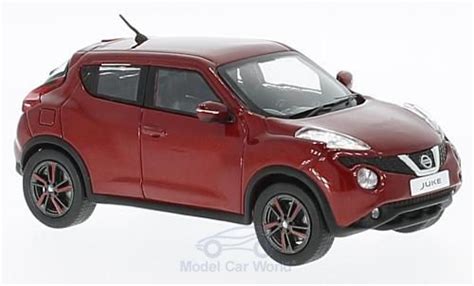 Diecast model cars Nissan Juke 1/43 First 43 Models metallic red RHD 2015 - Alldiecast.us