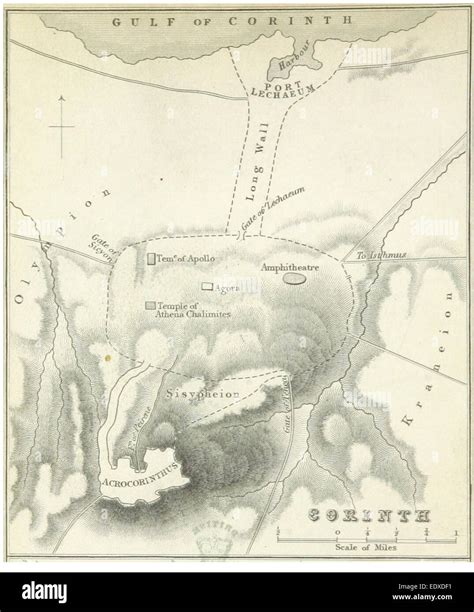 Ancient corinth map hi-res stock photography and images - Alamy