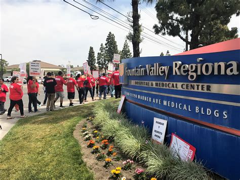 Fountain Valley Hospital Workers Picket for Better Working Conditions ...