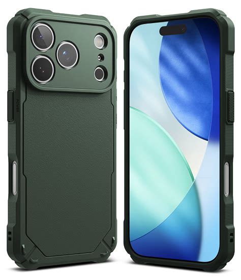 Buy iPhone 17 Pro Back Cover Case | Rugged Gear Bumper - Dark Green