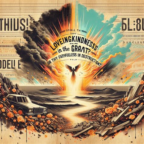 What does Psalms 88:11 mean? | Bible Art